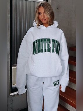 White Fox Matching Sweat Set